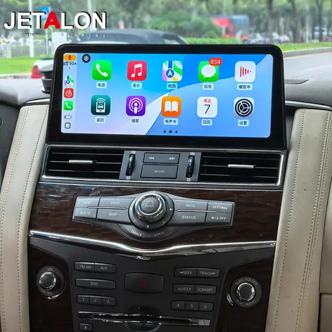 12,1 pulgadas para Nissan Patrol Y61 Y62 para Infiniti QX80 QX56 pantalla Android Radio 2din GPS Carplay reproductor de vídeo Multimedia para coche 4G