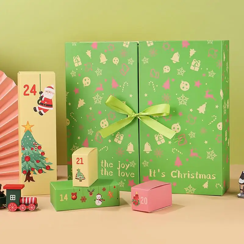Christmas gift box Christmas countdown calendar Christmas advent calendar gift filling box Candy Chocolate Packaging Cookies Box