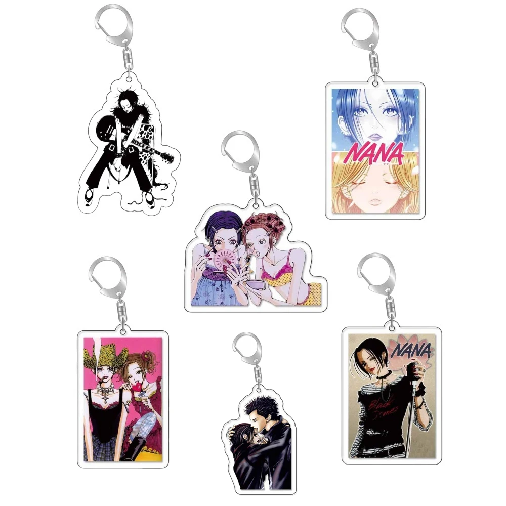 6CM Charm Hot Anime Nana Acrylic Keychain Model Cosplay Characters Ornament Accessories Goods Collection Gifts