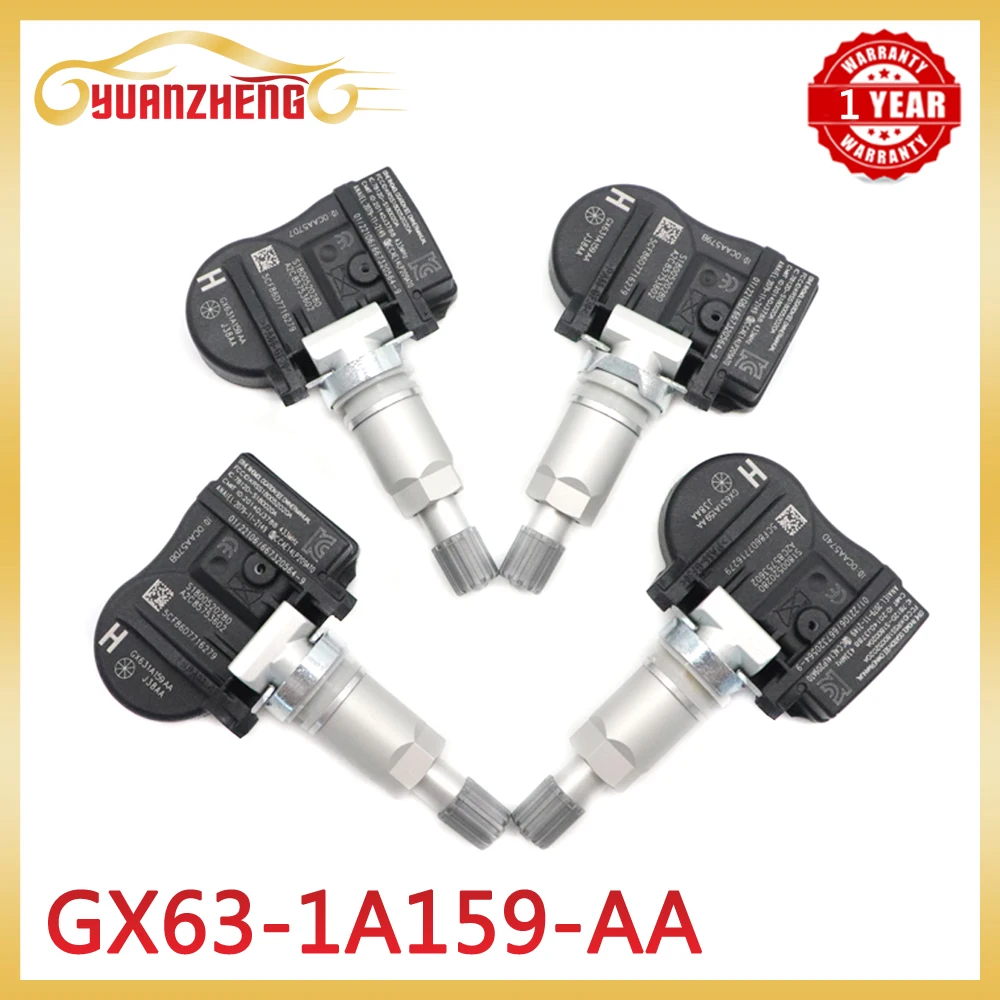 جديد TPMS مستشعر مراقبة ضغط الإطارات 433 ميجا هرتز لجاكوار E-Pace F-Pace F-Type I-Pace XE XF XJ لاند روفر GX63-1A159-AA #1