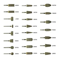 Brocas dentales de diamante, fresa de diamante totalmente sinterizada, herramientas de odontología para laboratorio Dental HP