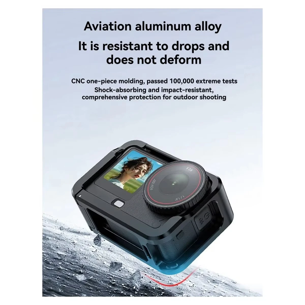 

For DJI ACTION 6 Frame Aluminum Metal Protective Case Cover Cage Shockproof Scratch- Action Camera Accessory Set