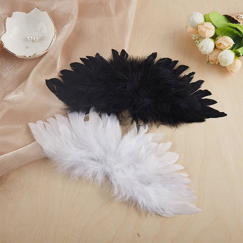 1pc Kids DIY Mini Feather Angel Wing Newborn Props For EXO 1/6 1/4 1/3 BJD Doll Clothes Wings Accessories Feather Birthday Gift