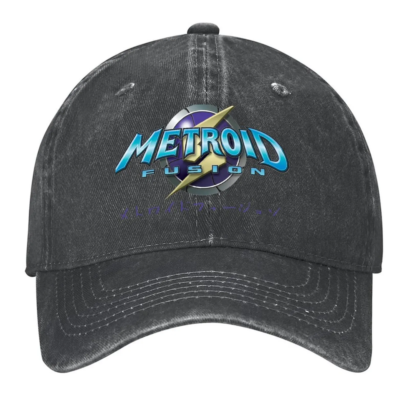 

Metroid Fusion Japanese Text Baseball Cap Hat Luxury Brand hats for men New In The Hat Golf Cap For Men Women's