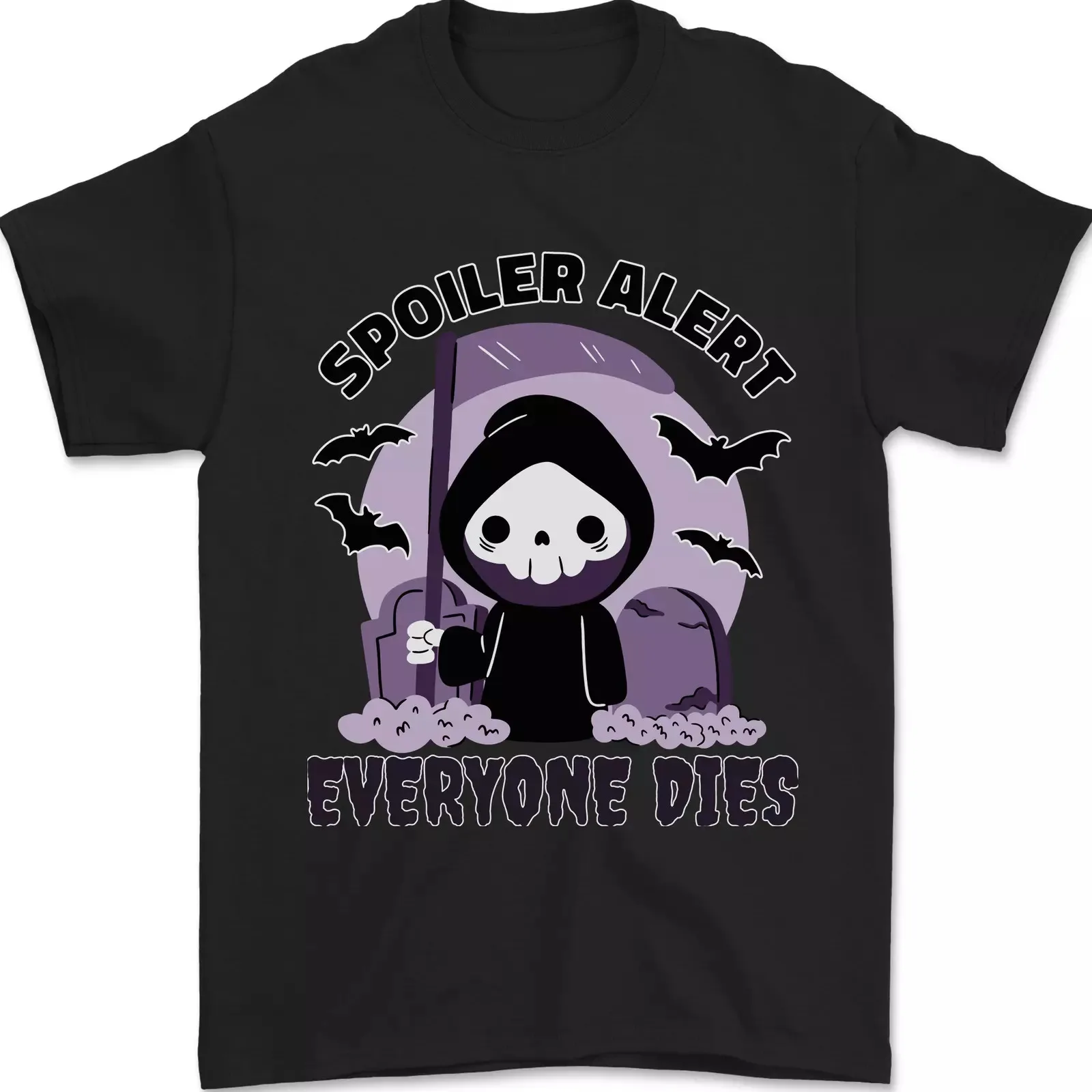 

Funny Grim Reaper Movie Spoiler Halloween Mens T-Shirt 100% Cotton