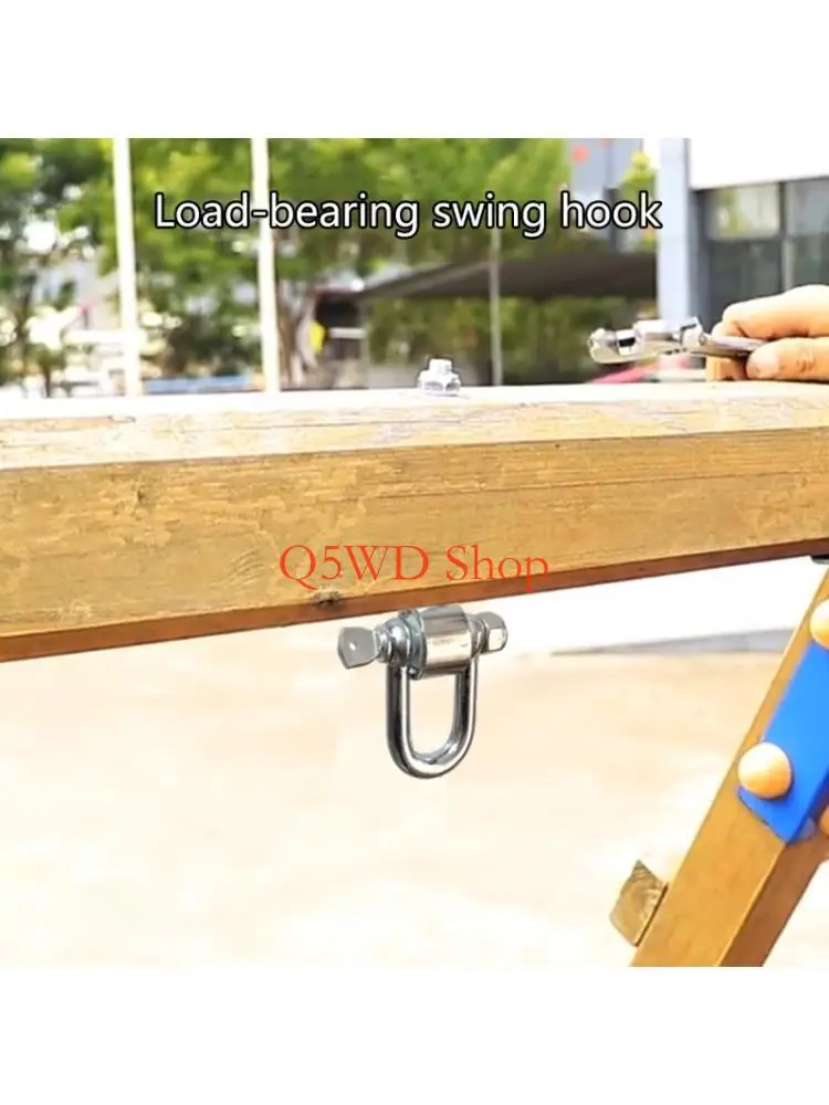 Q5WD Quick Install Swing Chain Connectors Hooks Mounting Set Stainless Playgrounds Equipment Hooks For Patios Backyard Setups