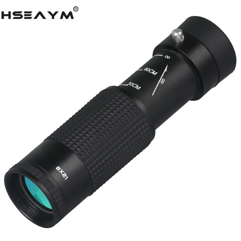 8X21 Hunting Professional Telescopic Monocular Telescope Optical Glass Portable Life Waterproof Children Toys Spyglass Monocle