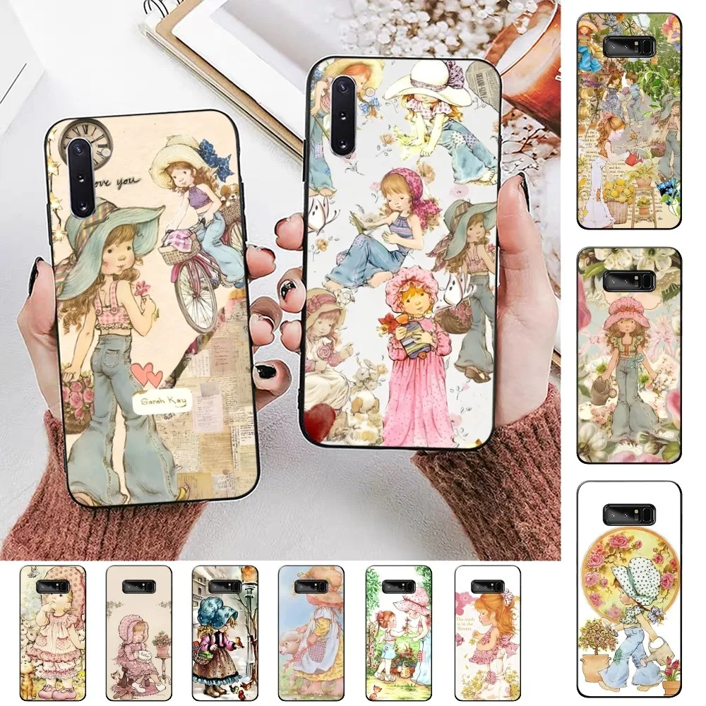 S-Sarah K-Kay L-Little Girl Phone Case For Samsung Note 8 9 10 20 pro plus lite M 10 11 20 30 21 31 51 A 21 22 42 02 03