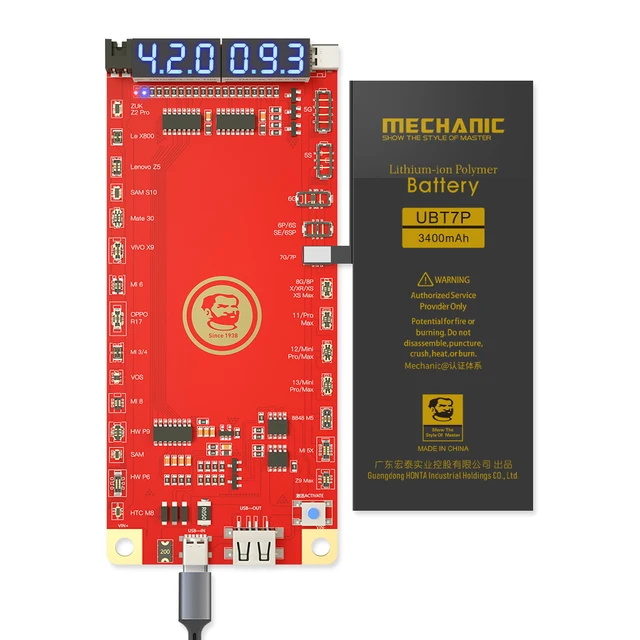 MECHANIK Płytka wykrywania aktywacji baterii Szybkie ładowanie dla Androida iOS iPhone 5-13 Pro Max Samsung Xiaomi Tester ładowania