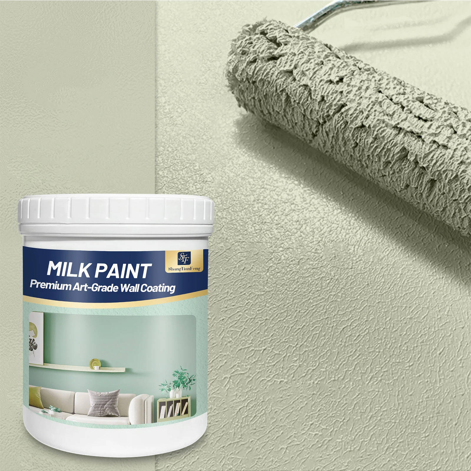 Peinture de renouvellement de la maison de Noël, finition satinée Zero COV & anti-moisissure, Black Friday Deal, couverture 1 manteau et résistant aux taches, Dr rapide