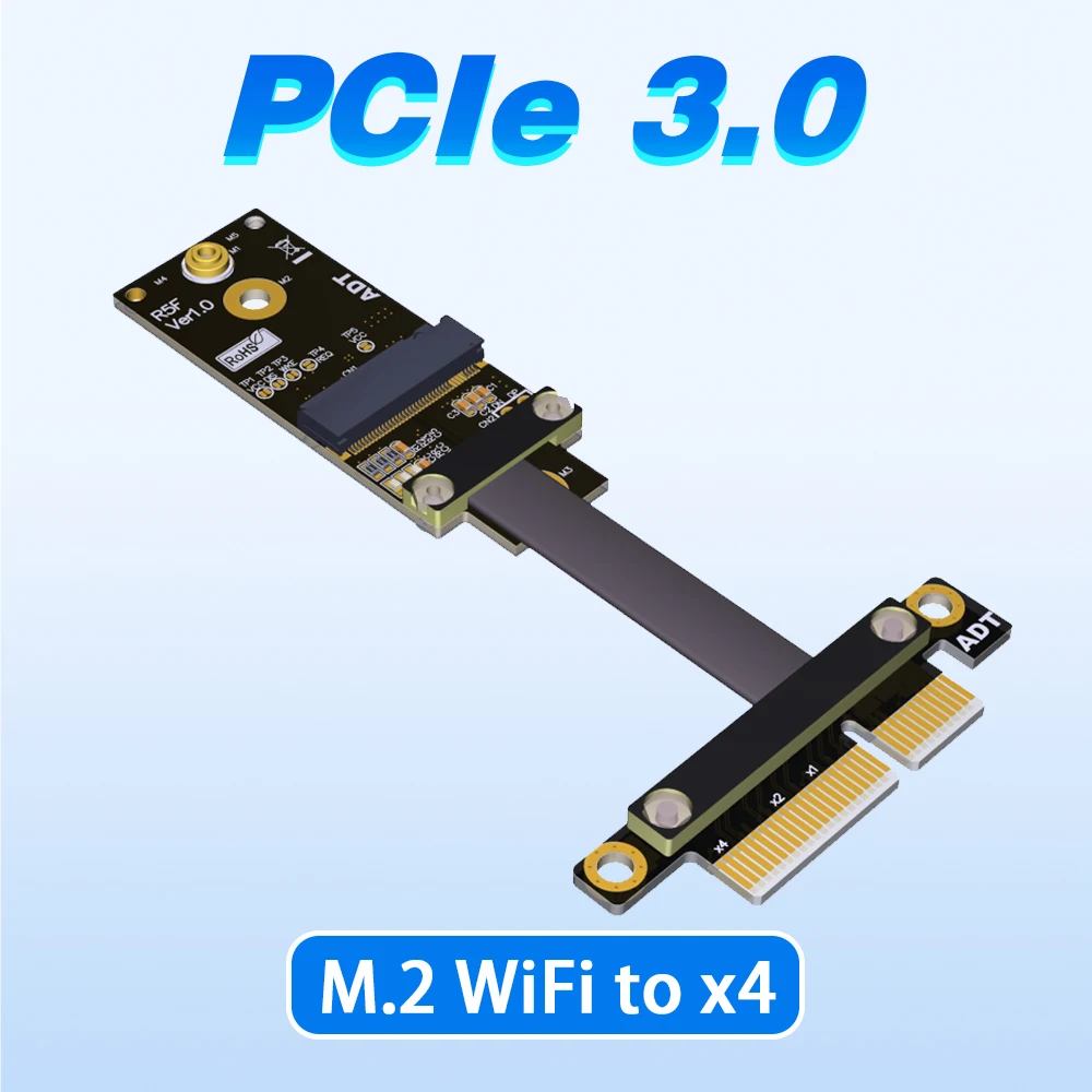 

PCIe x4 к m.2 a. E. Ключ Wi-Fi адаптер удлинитель Wi-Fi удлинитель для платы передачи с позолоченной достаточной проводимостью