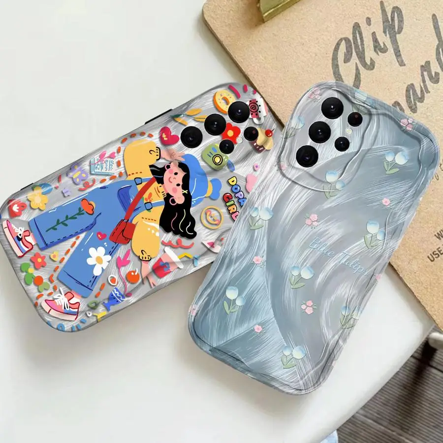 حافظة لهاتف سامسونج جالاكسي S20 FE S21 S22 FE Plus Ultra S23 S24 S25 Plus حافظة فوندا فائقة النعومة