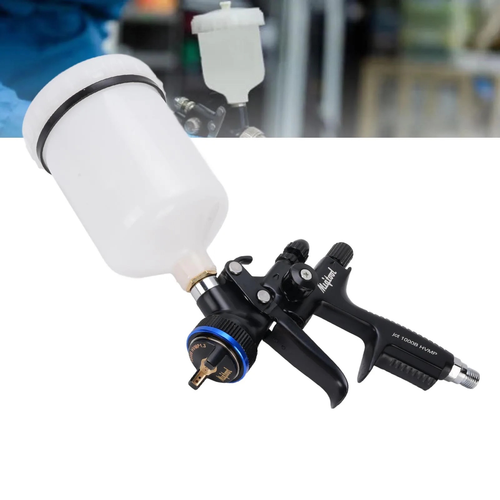 Paint Spray Tool Ergonomic Handle Aluminum Alloy Uniform Spraying G1/4 Air Inlet Multipurpose HVLP Spray Tool for Furniture