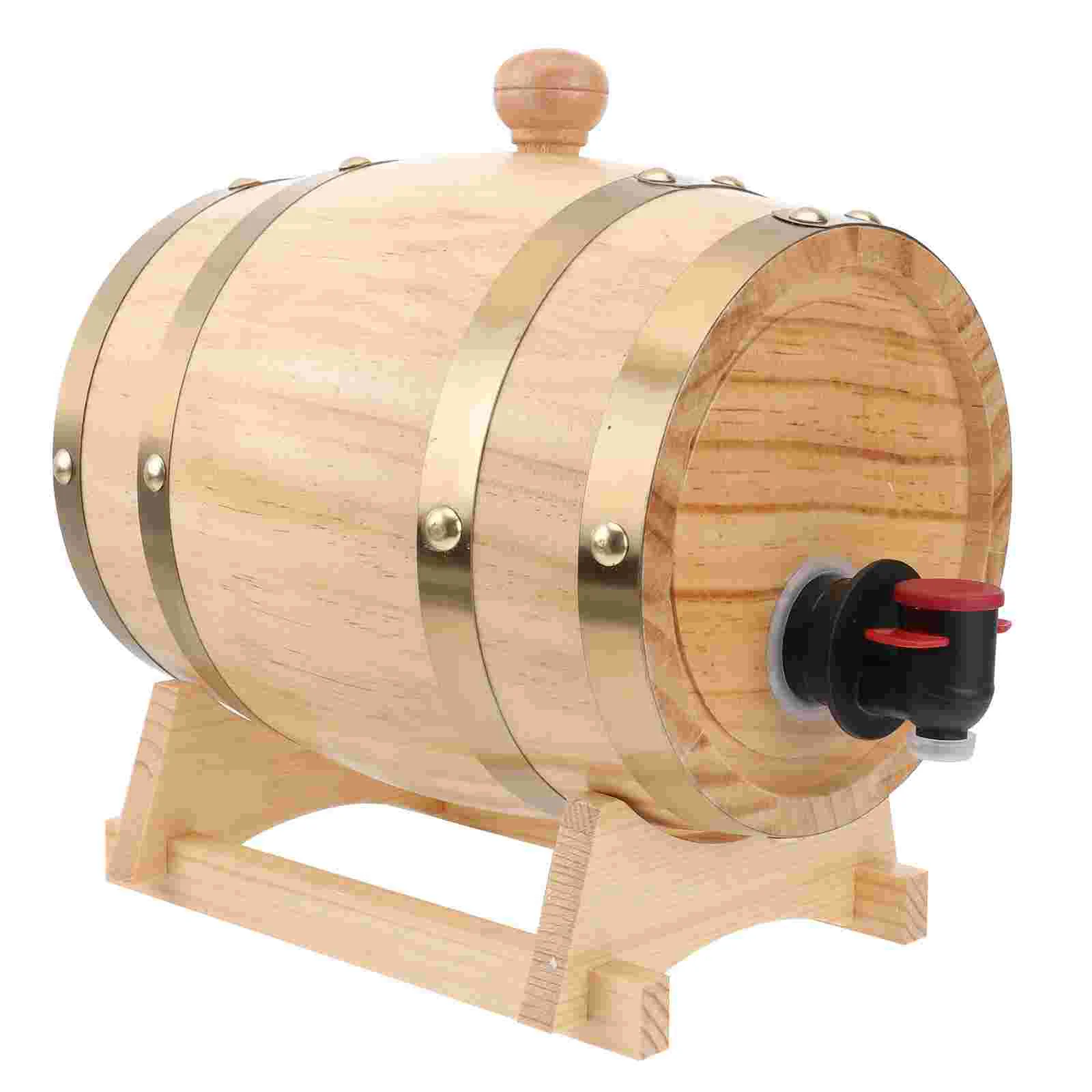 

Barrel Wooden Beer Drink Beverages Retro Bottle Bucket Mini Useful Exquisite Dispenser