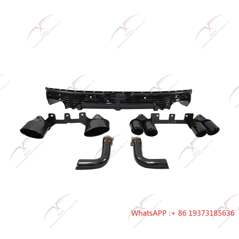 Car Bumper Modified Carbon Fiber Rear Diffuser Rear Lip Suitable for 2019-2023 Audi Q7 Modified SQ7 Body Kit Upgrade