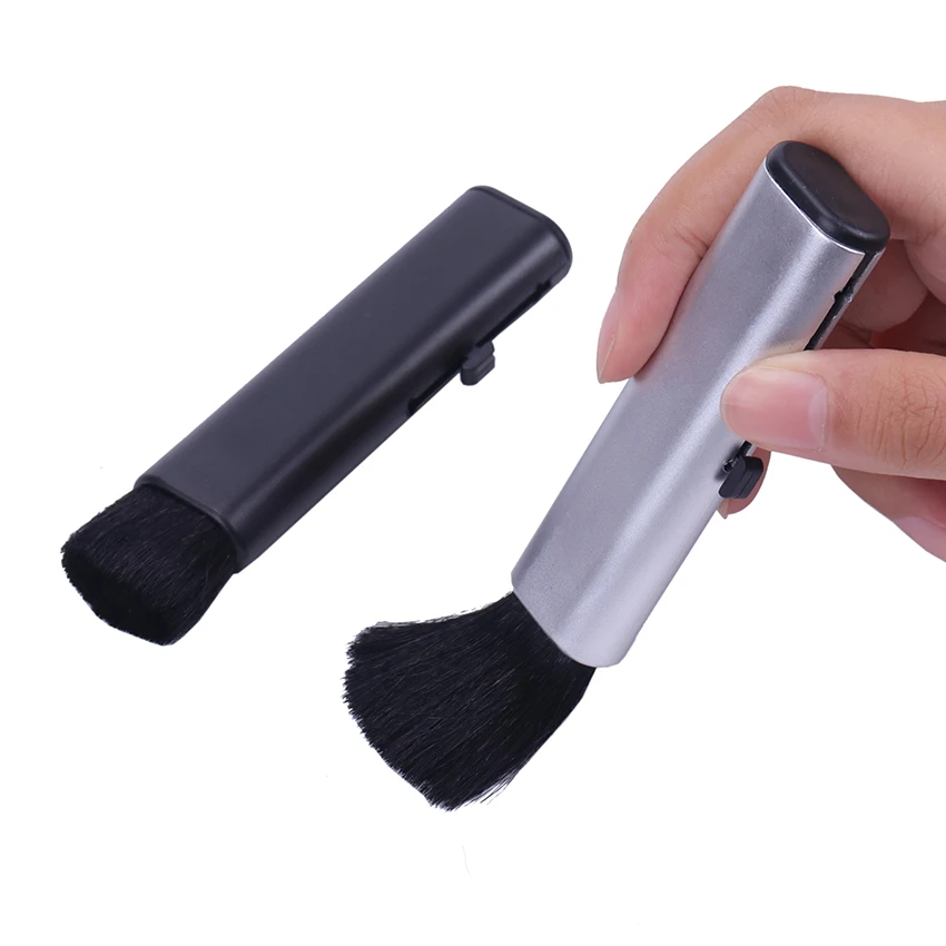 1PC Car Conditioning Air Outlet Brush Retractable Cleaning Brush Computer Keyboard Cleaning Plastic Small Soft Brush Keyboard
