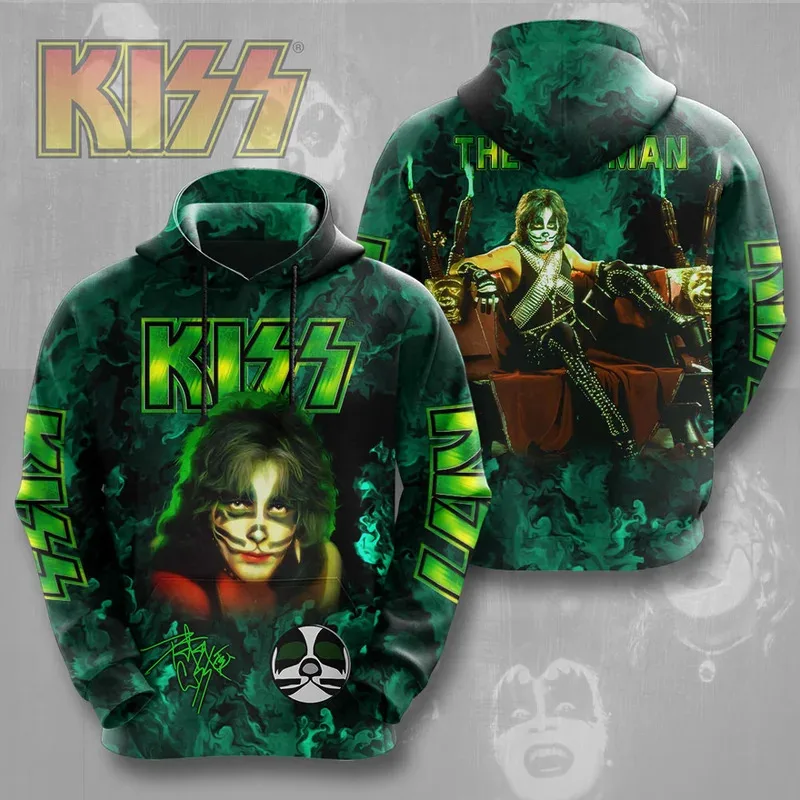 2025 Rock Band Kiss Hoodies 3Dพิมพ์ผู้ชายผู้หญิงHip Hopขนาดใหญ่Pullover Hooded Sweatshirtsแฟชั่นStreetwear Manเสื้อผ้า