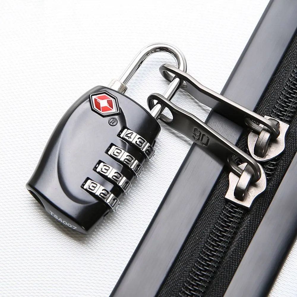 Hardware Anti-Thef Luggage 4 Digit Password Lock Padlock Smart Combination Lock TSA Customs Code Lock