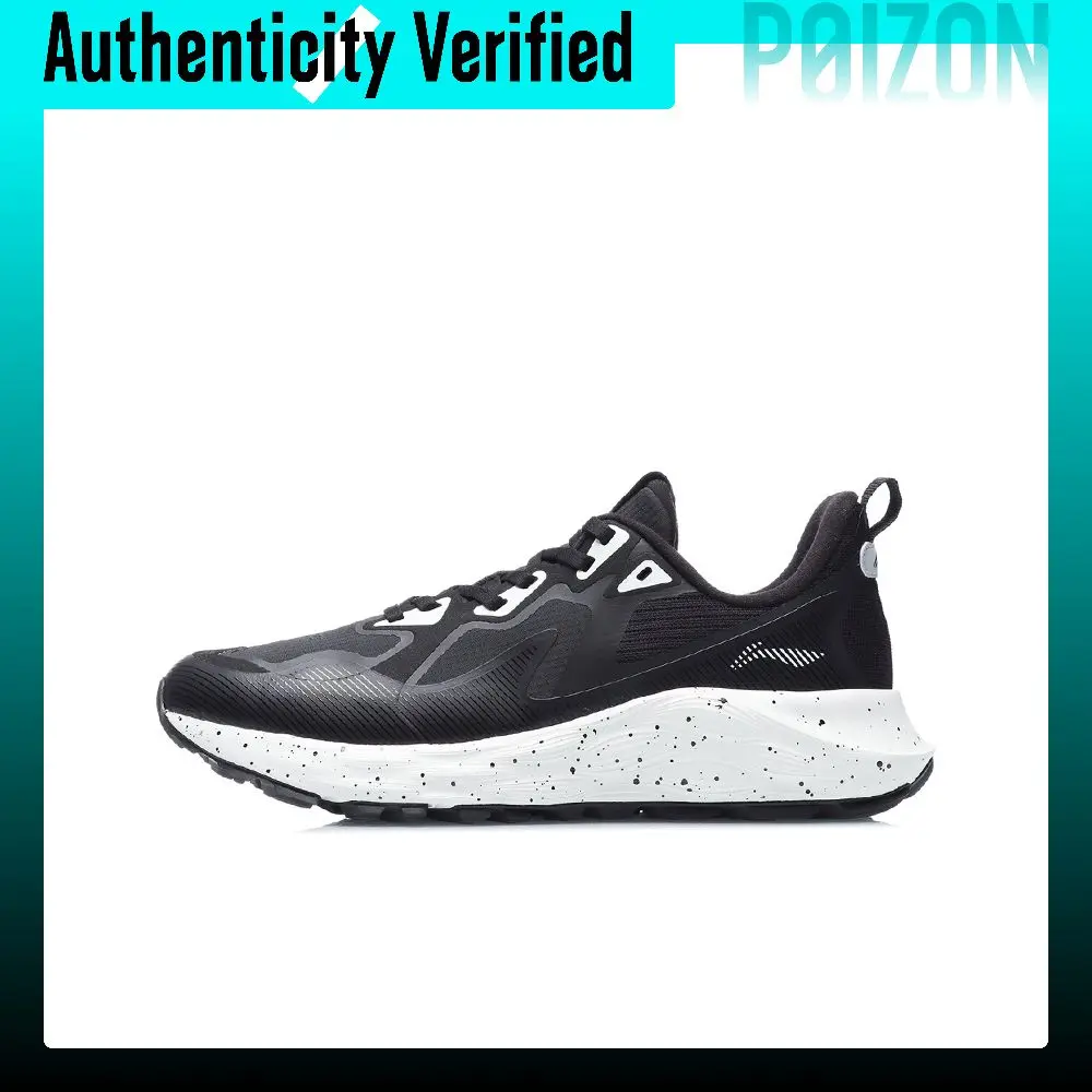 Li Ning Cloud Shield Rebound Cushioning Low top Running Shoes Women's Black ARHR084-1