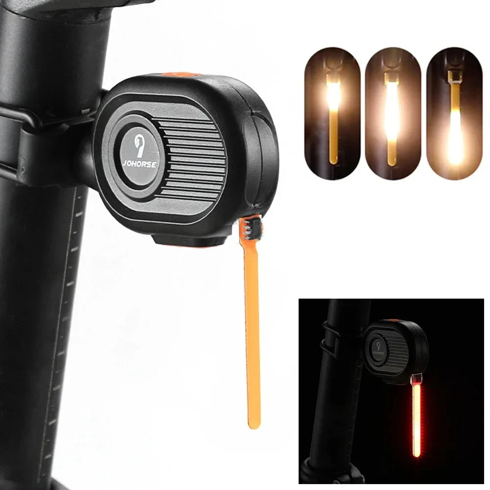 Bike Rear Light Photon Drop Warning Lamp Cute Cartoon Night Waterproof Rechargeable LED Bicycle Taillight MTB Road Bike Cycling