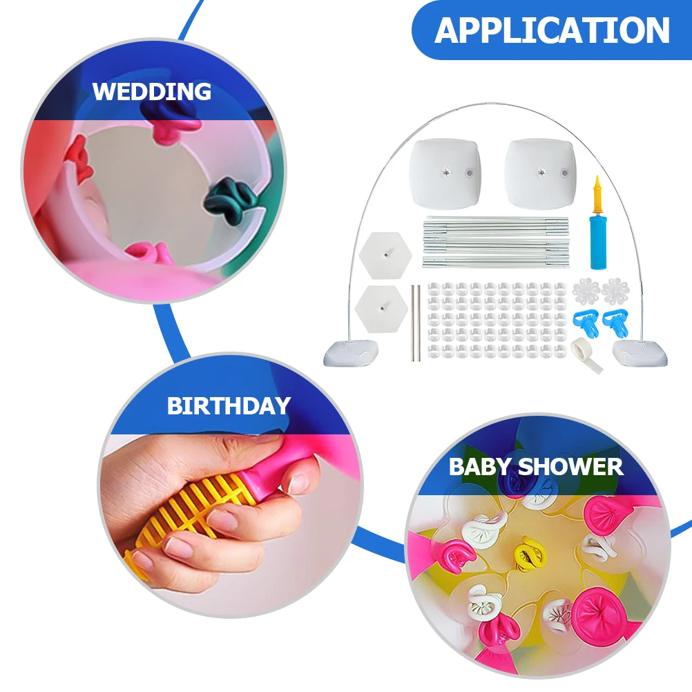 

Balloon Arch Kit Plastic Base Water Bags Fiber Pole Frame Wedding Birthday Party Balloon St Decoration