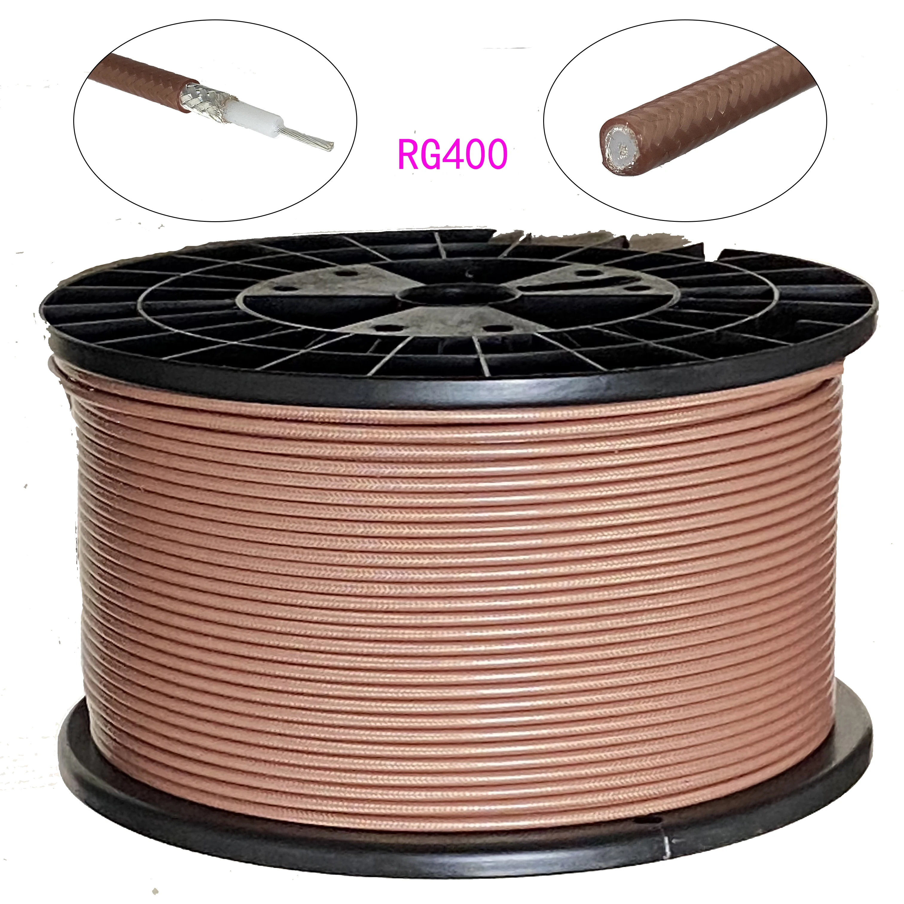 RG400 Podwójnie ekranowane złącze kabla koncentrycznego RF 50ohm Kable Adapter Złącze Przedłużacz 1M ~ 50M
