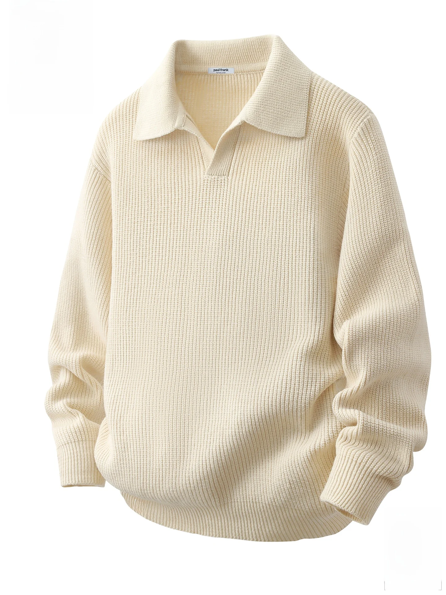 

Men's Soft Thi Warm Knitted Sweater Collared Autumn Winter Faionable Casual Wear Polyester Blend Long Sve