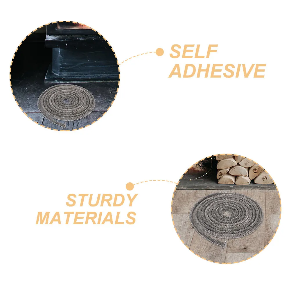 

Fiberglass Stove Gasket Rope 15Ft Flat Design Door Seal for Wood Burning Stoves High Temp Resistant Easy Install Replacement