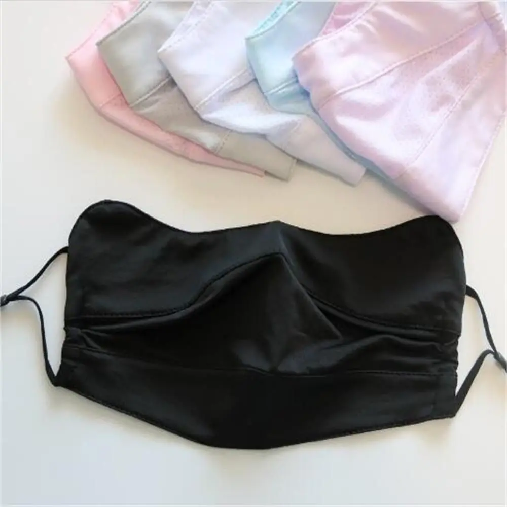 Nylon Face Cover Sun Protection Face Mask Breathable Reusable Sunscreen Mask Washable Solid Color UV Face Shield Outdoor