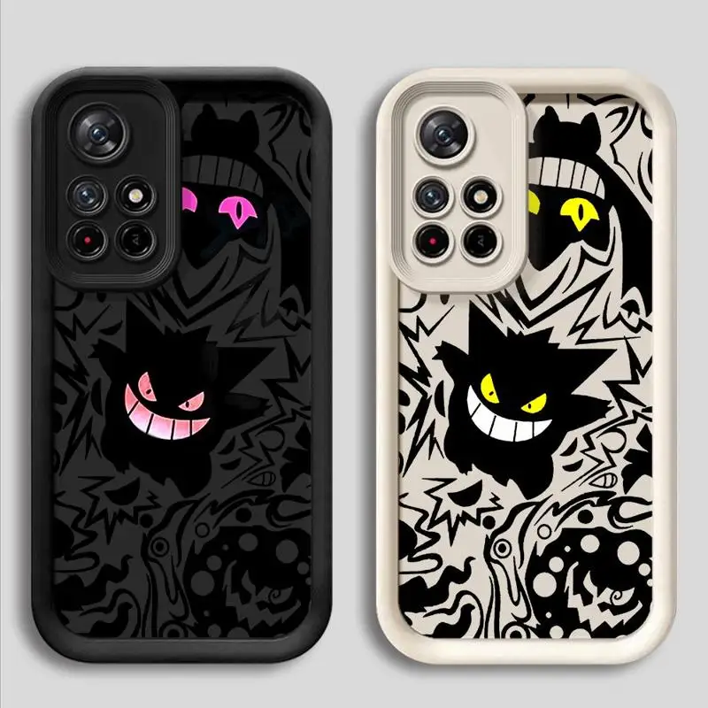 Custodia per telefono per Xiaomi Redmi Note 10 11 12 13 Pro Plus 11S 12S 11pro 10Pro 12Pro custodia morbida in Silicone TPU Pokemon Gengar