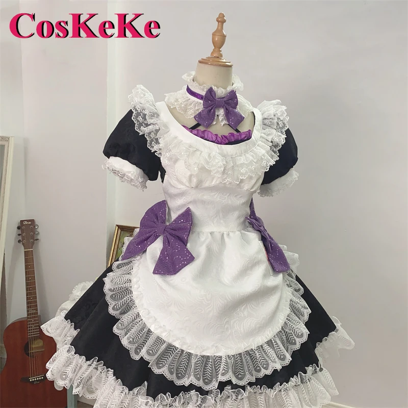 CosKeKe Nishik37Maki Cosplay Costume, Anime, LoveLive, Magnifique, Élégant, Doux, Maid fur s, Halloween, Carnaval, Py Play Clothing