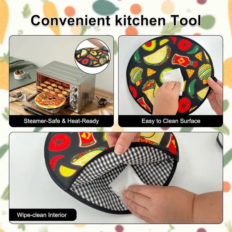 

Упаковка из 2 термосумок большой вместимости (12 футов), которые сохраняют тепло тортильи для семейных встреч и экскурсий Y5GB