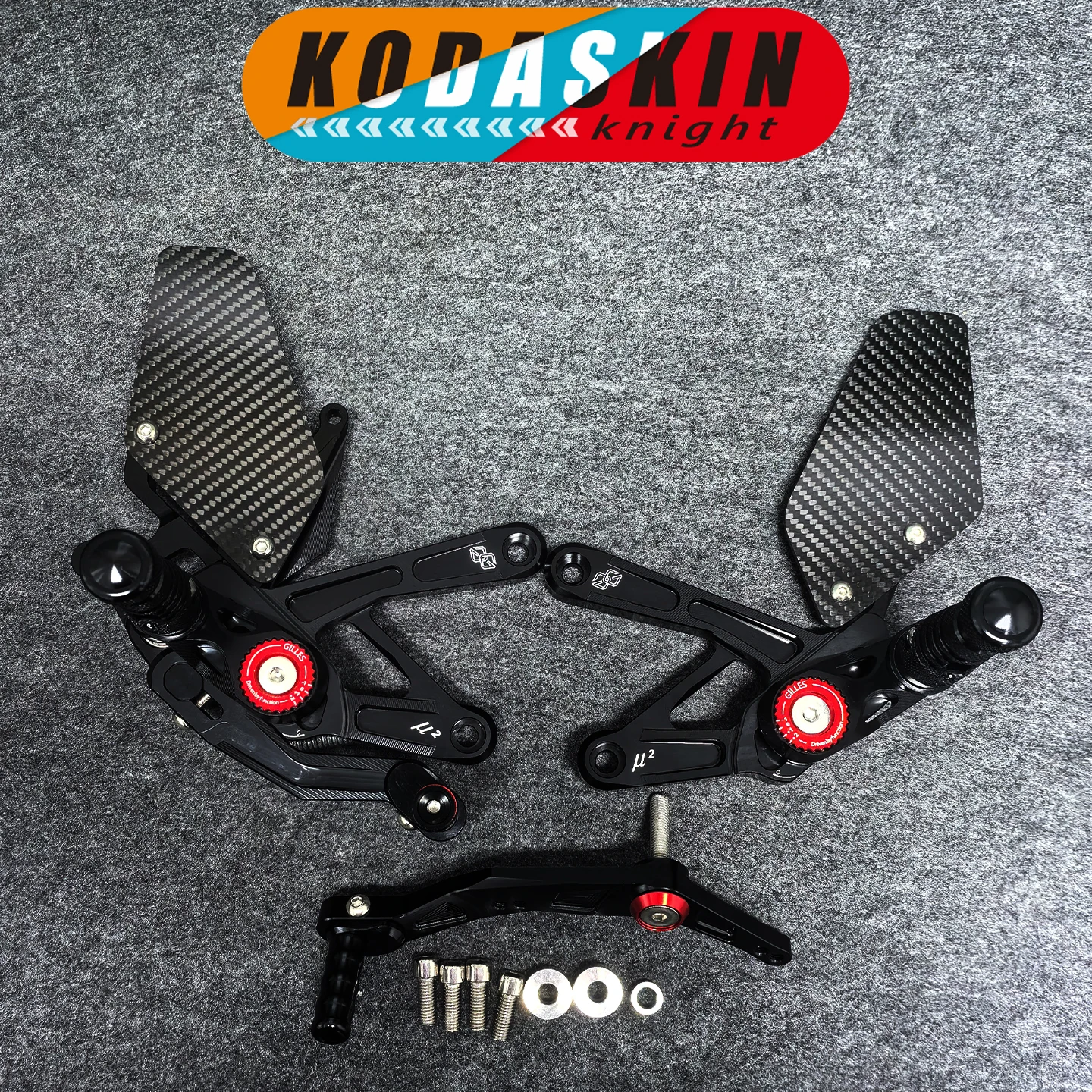 KODASKIN Knight for YAMAHA R1 R1M modified lightweight titanium alloy raised foot pegs