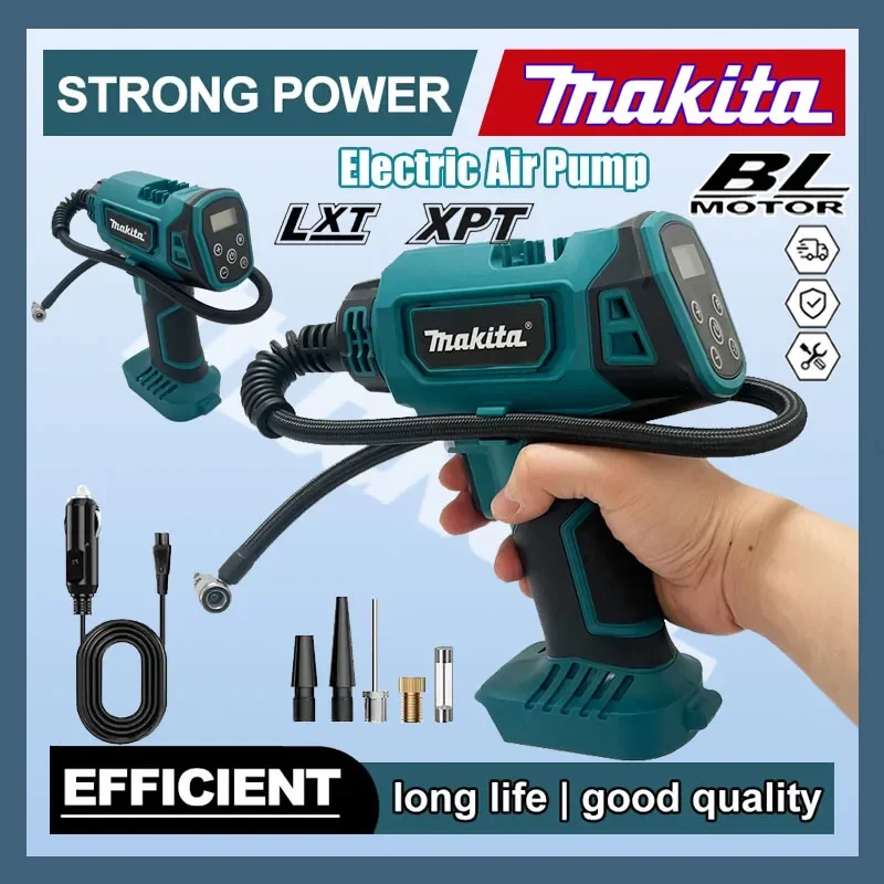 

Makita 600mm Air Pump Cordless Portable Electric Rechargeable Handheld Air Compressor For Cars For 18V Battery