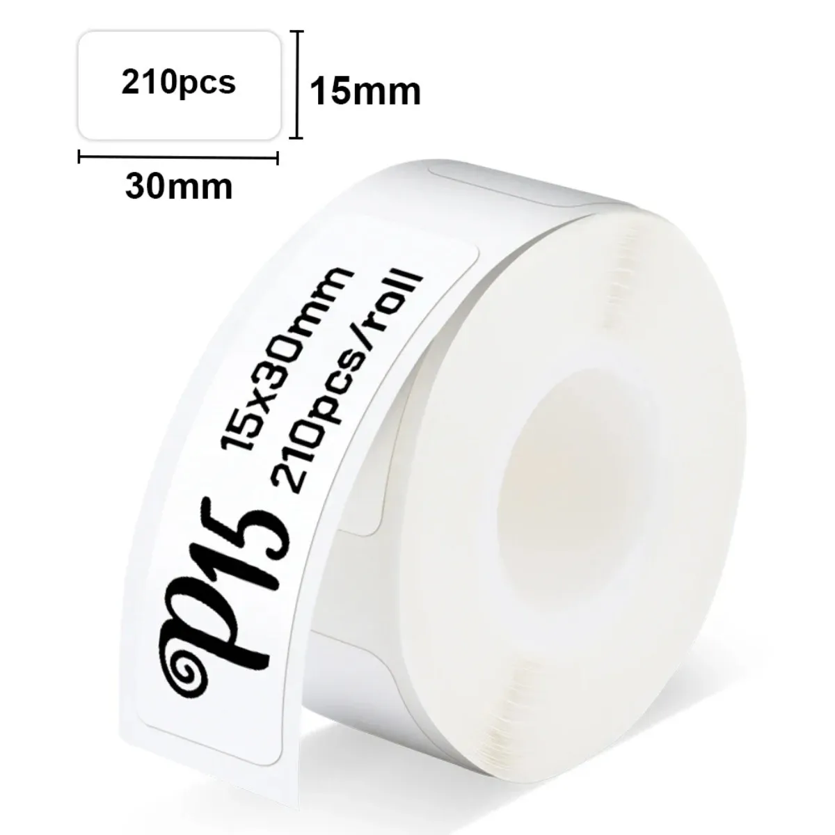 White Thermal Labels 15x30mm: Office, Home Storage & Packaging