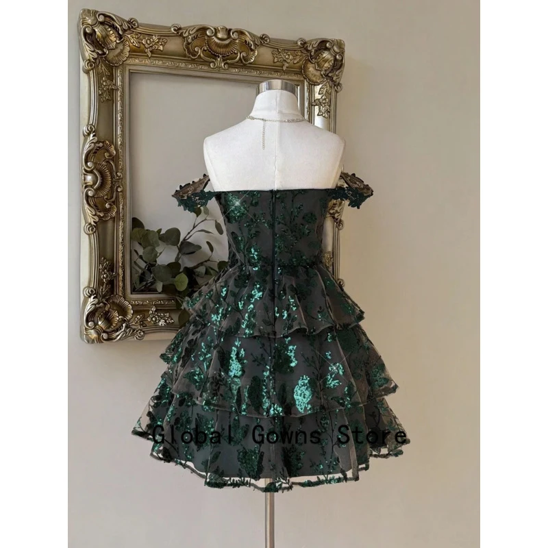 Elegant Homecoming Dress Tiered Short Prom Style Suitable For Music Festival Graduation Cocktail Party Dance Dress Custom dress