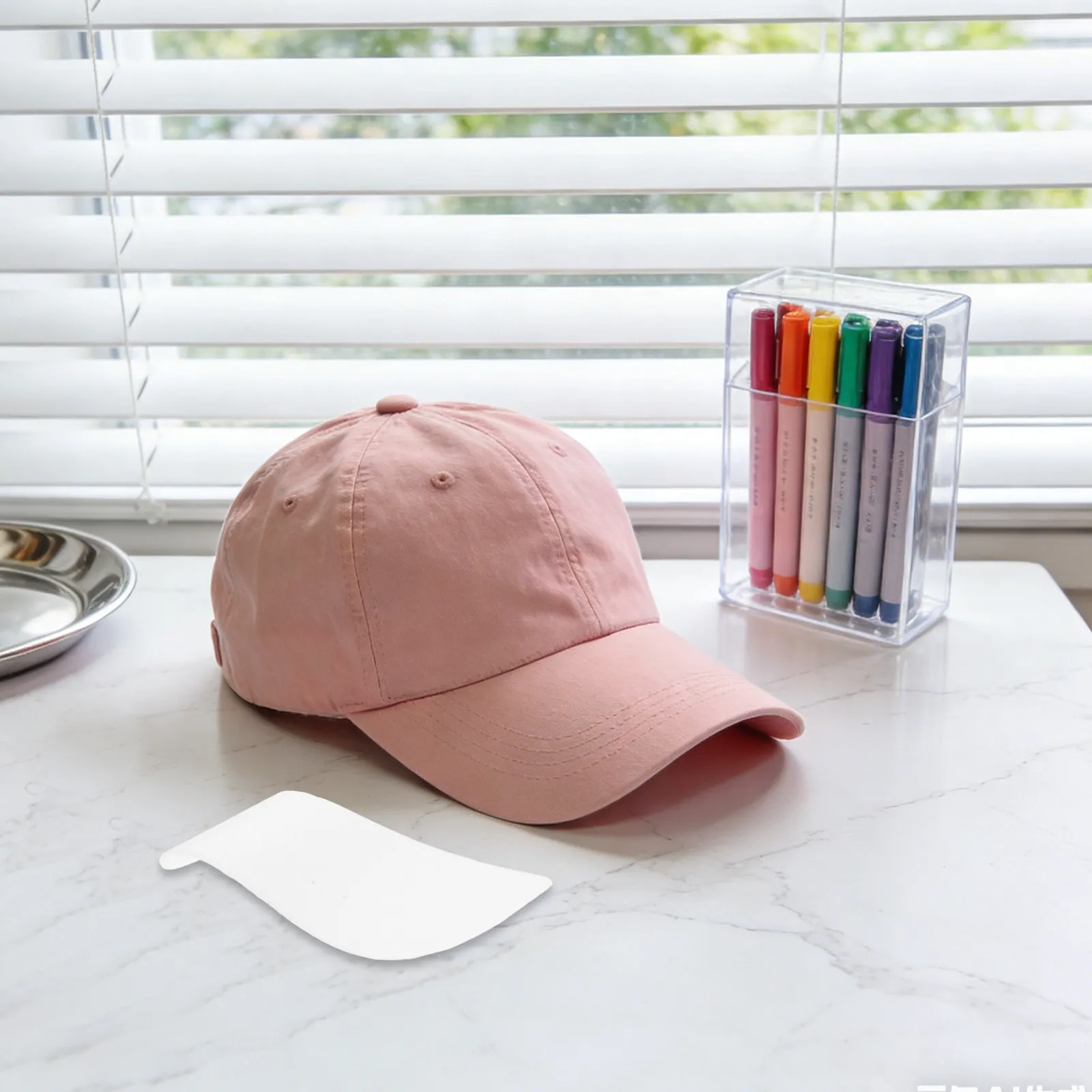 20Pcs Baseball Cap Visor Insert Plastic Hat Brim Replacement Size 7x2.4x0.08inch Cap Brim Stiffener Repair Tool Hat Shaper