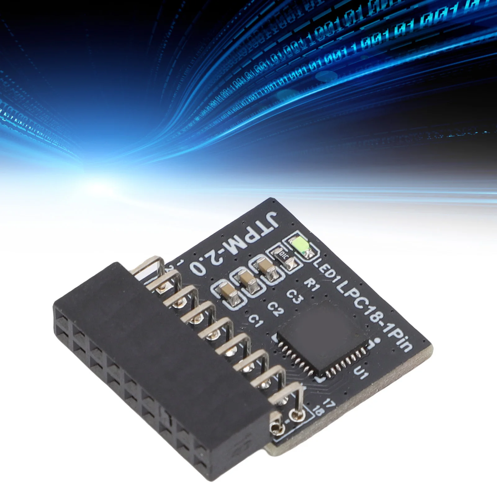 18-1 Pin TPM2.0 Module TPM2.0 Module TPM2.0 Module Support for Win11 2.0 18-1 Pin 2.0mm Safe TPM Encryption Security Module