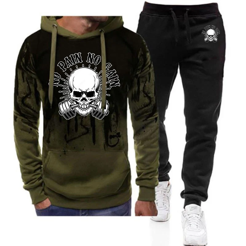 

2025 Fierce Gym, мужские весенне-осенние высококачественные повседневные универсальные толстовки для бега, брюки, модный комфортный повседневный спортивный костюм