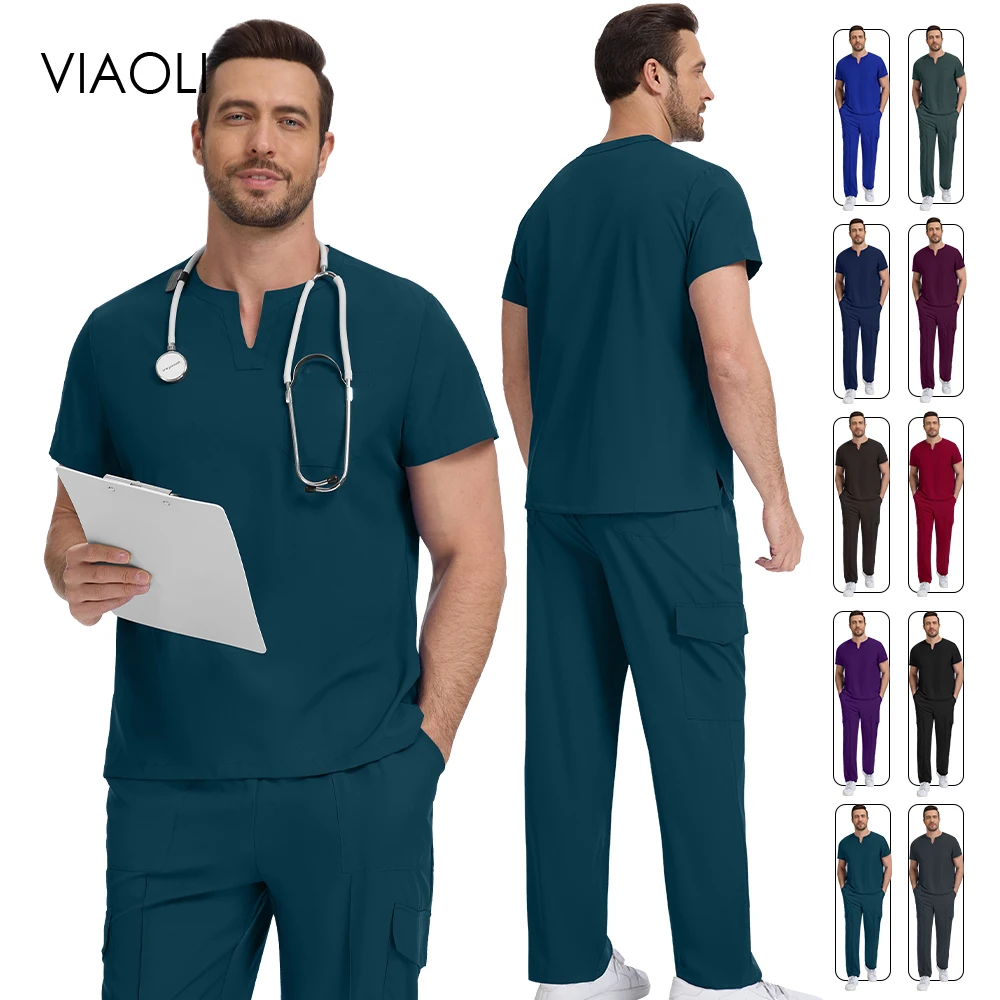 novo-conjunto-de-uniforme-medico-para-clinica-veterinaria-camiseta-e-calca-cirurgica-macias-para-enfermeiros-e-profissionais-de-saude-masculino-e-feminino