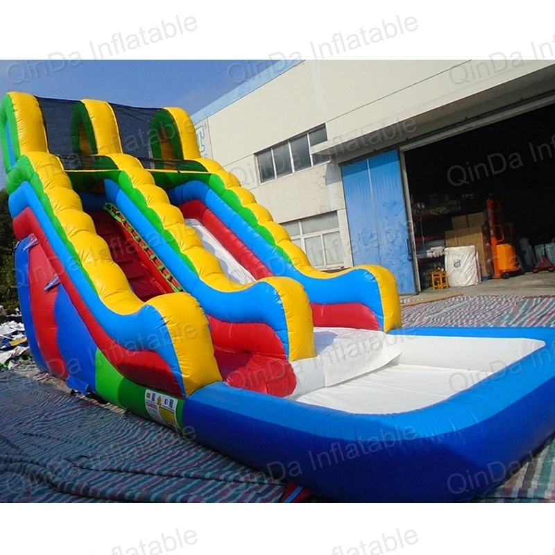 Commercial Inflatable Water Slide With Pool, Commercial Inflatable Water Slide For Backyard