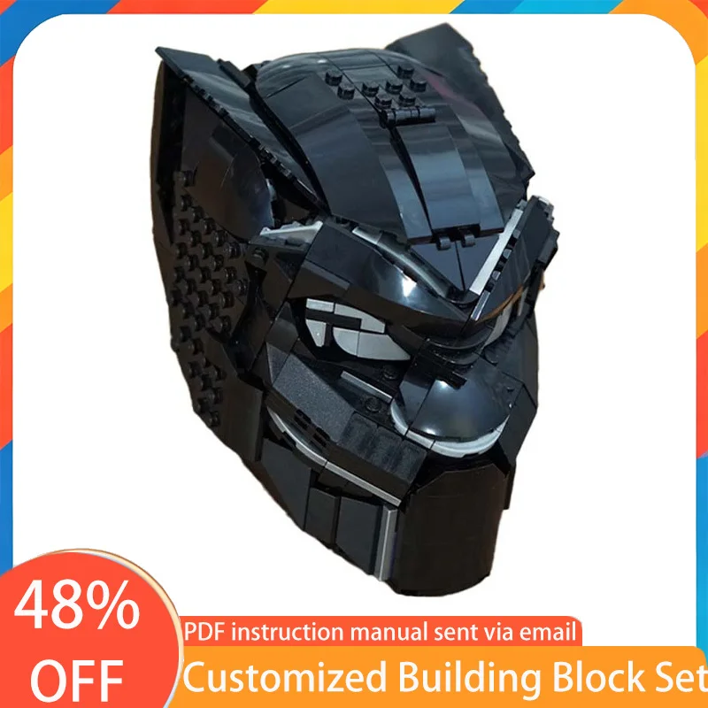

416 PCS Helmets 76215 Cowl Helmet - Alternate Build MOC Customize Modular Building Block Model Brick DIY Boys Assembly Toy Gift