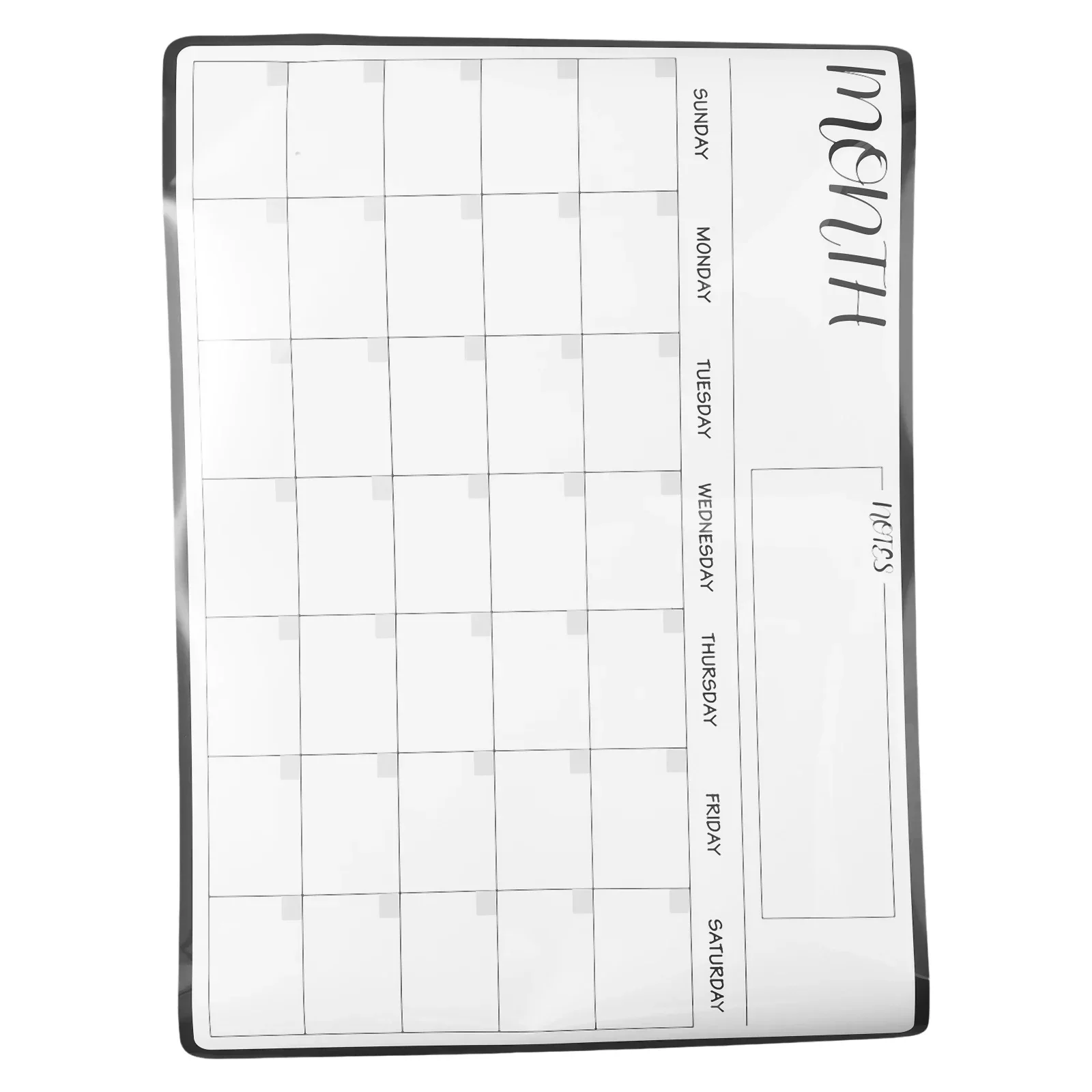 Brand New Message Board Calendar Whiteboard 29.7x42cm Dry Erase Schedule Daily Planner Weekly Monthly Schedule