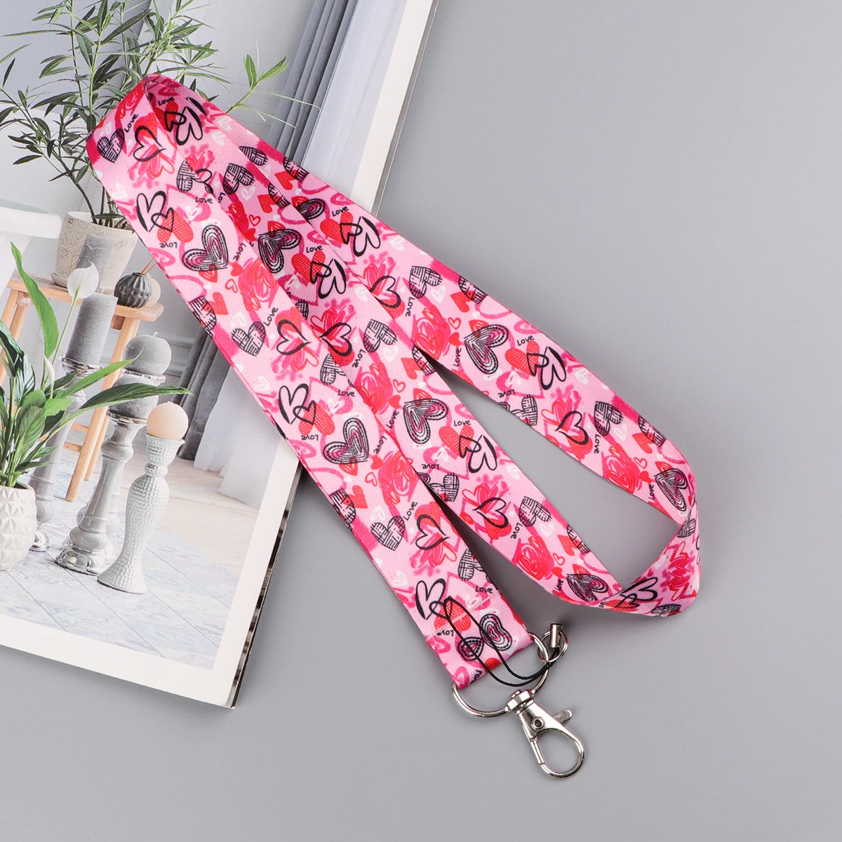 Butterfly Love Style Lanyard For Keys ID Card Cover Badge Holder Business Phone Key Lanyard Neck Straps Keychain