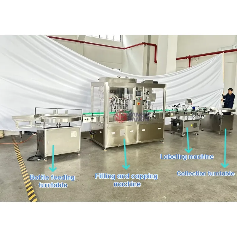 Fully automatic 30g 250g 500g piston pump filling machine honey filling machine honey jar sauce jam filling screw cap line