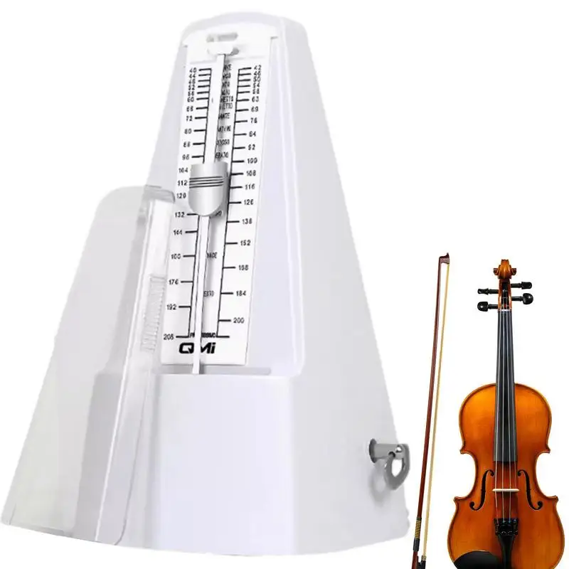 Metronome Mechanical Piano Metronome Tower-Shaped Mechanical Metronomes Loud Sound Solid Music Metronome Tuner For Violin Drums