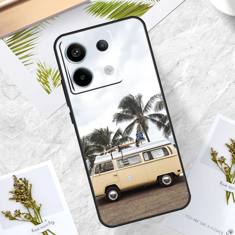 Combi Van Surf Case For Redmi Note 12 9 10 11 13 Pro Plus 9S 10S 11S 12S Cover For Redmi 12 10C 12C 13C