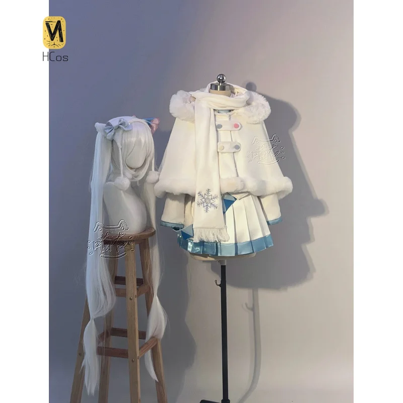 

2024 Снег Мику Косплей КостюмЖенское Платье Лолиты Необычные Вечерние Костюм Хэллоуин Карнавальная Униформа Аниме Одежда HCos