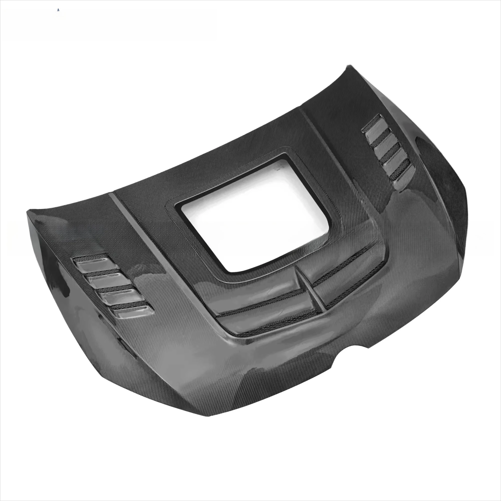 

STLF Cmst Style Carbon Fiber Hood Bonnet With Transparent Glass for Volkswagens VW Golf 7 7.5 2014-2018