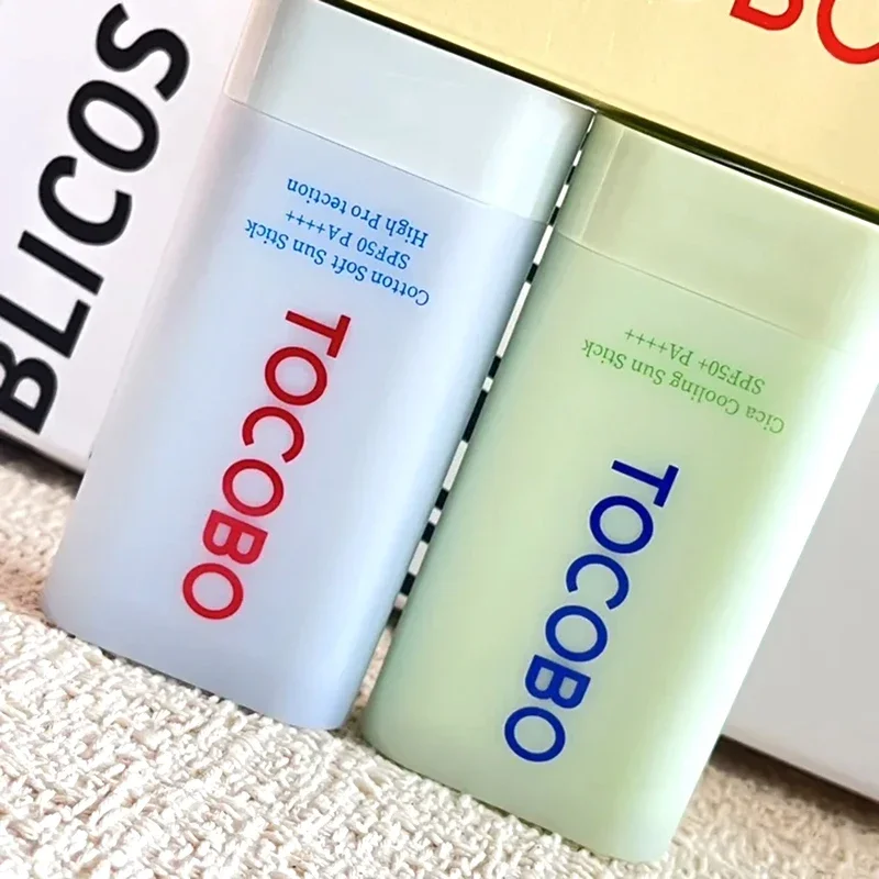 Korean Tocobo Skincare Blue Yellow Green Refreshing SPF50 Sunscreen Stick High Protection Waterproof Outdoor Face Body Sunscreen